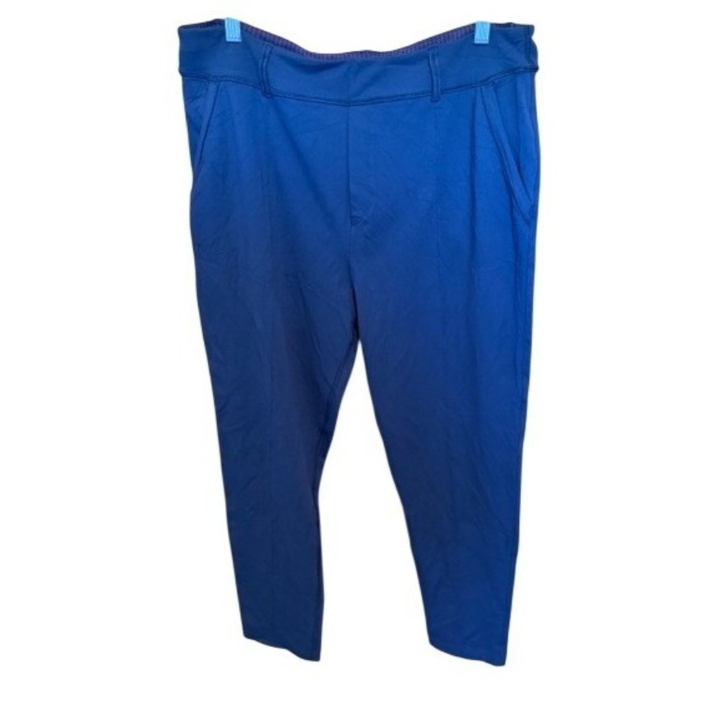 Lululemon Athletica Womens Royal‎ Blue Slim Fit Athletic Trousers Pants Size 10